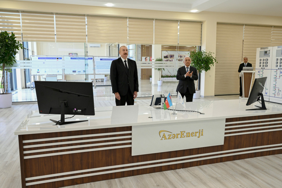 Prezident İlham Əliyev “Yeni Səngəçal” yarımstansiyasının açılışında iştirak edib<font color=red> - FOTOLAR</font>