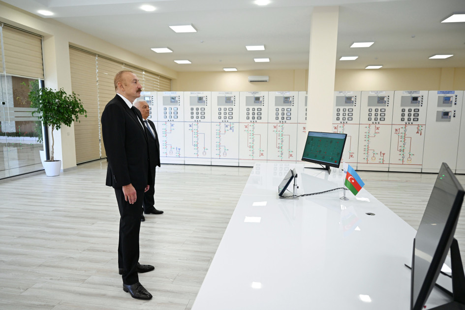 Prezident İlham Əliyev “Yeni Səngəçal” yarımstansiyasının açılışında iştirak edib<font color=red> - FOTOLAR</font>