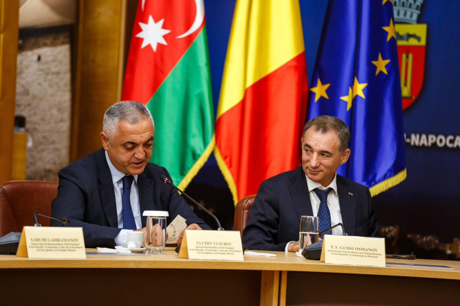 Xankəndi, Ağdərə və Xocalı ilə Rumıniyanın Kluj-Napoka şəhəri arasında əlaqələr qurulur<font color=red> - FOTOLAR</font>
