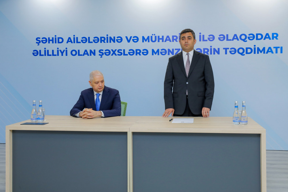 Naxçıvanda şəhid ailələri və müharibə ilə əlaqədar əlilliyi olan şəxslərə 68 mənzil təqdim edilib<font color=red> - FOTOLAR</font>