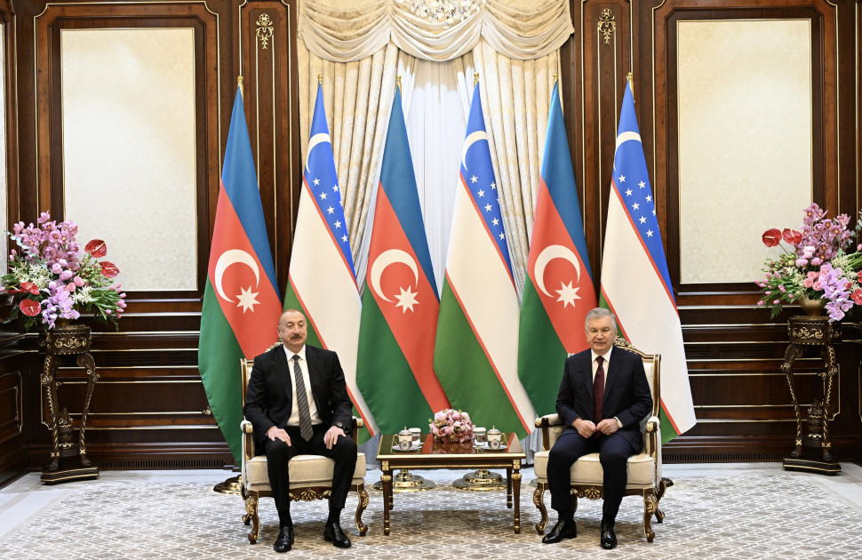 Prezident İlham Əliyev Özbəkistanın Milli İnformasiya Agentliyinə müsahibə verib<font color=red> - FOTOLAR</font>
