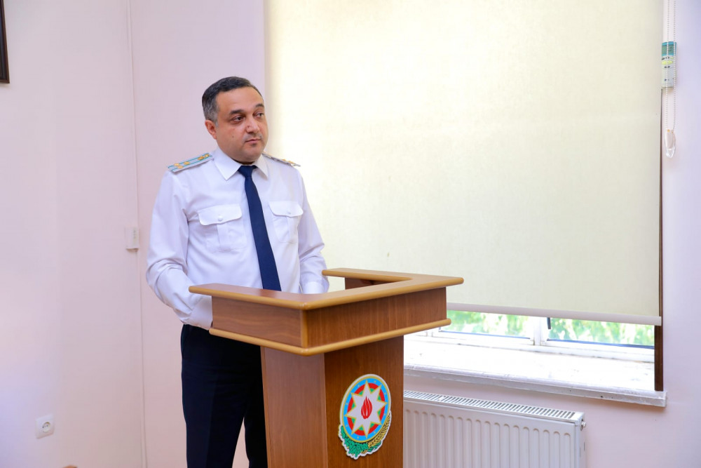 Hərbi xidmətə çağırışın hüquqi əsasları ilə bağlı tədbir keçirilib<font color=red> - FOTOLAR</font>