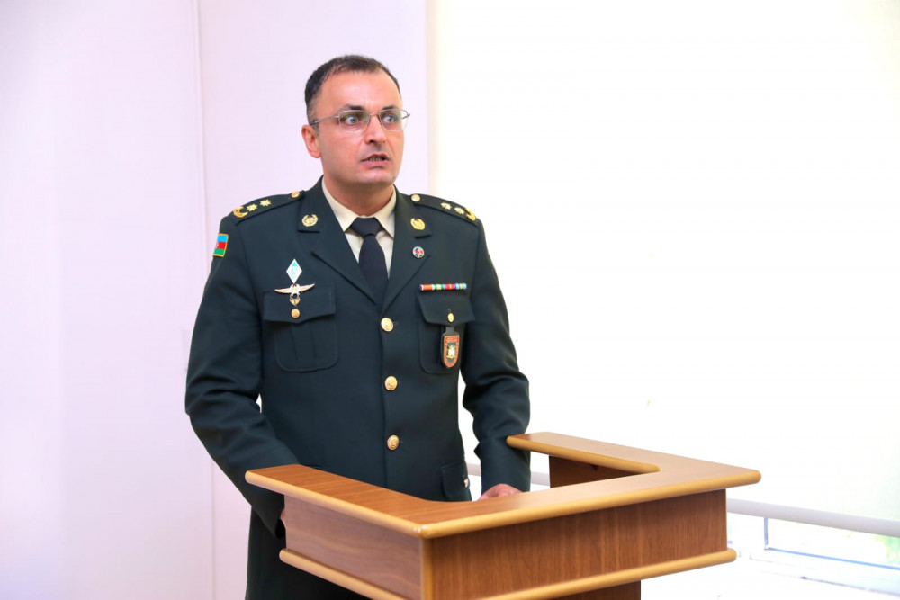 Hərbi xidmətə çağırışın hüquqi əsasları ilə bağlı tədbir keçirilib<font color=red> - FOTOLAR</font>