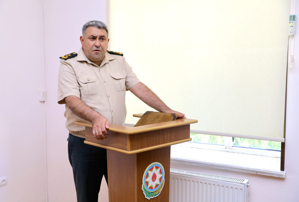 Hərbi xidmətə çağırışın hüquqi əsasları ilə bağlı tədbir keçirilib<font color=red> - FOTOLAR</font>