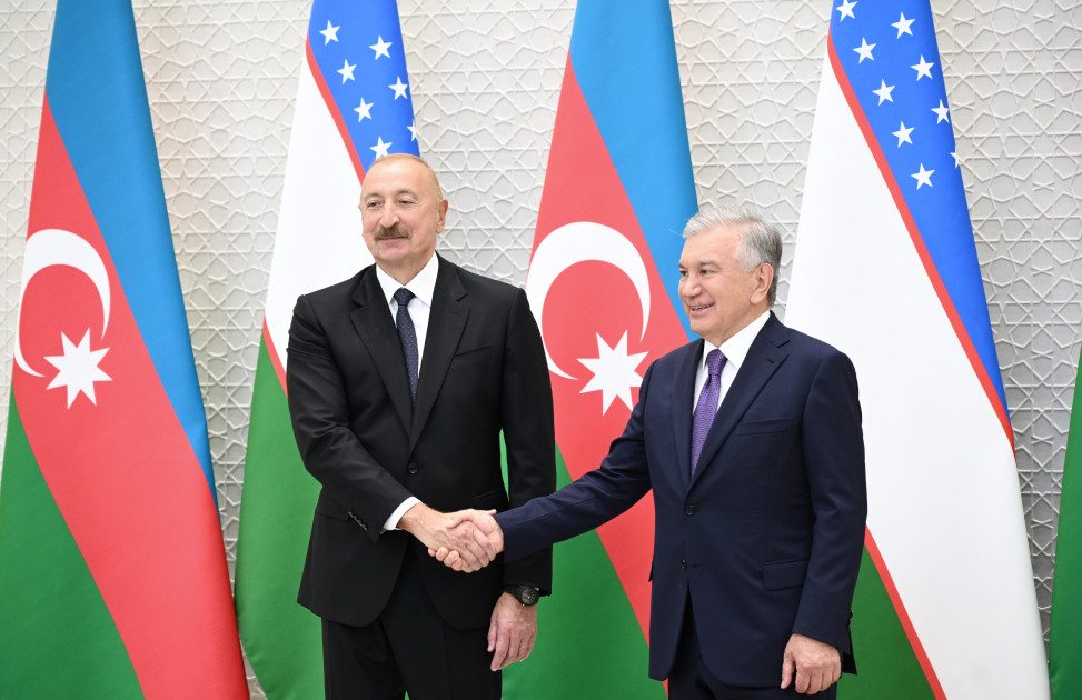 Daşkənddə Prezident İlham Əliyevin rəsmi qarşılanma mərasimi olub <font color=red> - FOTOLAR</font>
