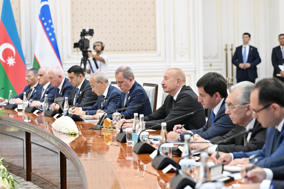 Daşkənddə Azərbaycan və Özbəkistan Ali Dövlətlərarası Şuranın 3-cü iclası keçirilib <font color=red> - FOTOLAR</font>