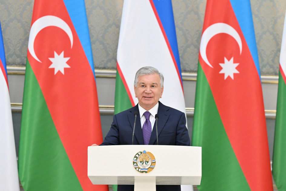 Daşkənddə Azərbaycan və Özbəkistan prezidentlərinin təltifolunma mərasimi keçirilib<font color=red> - FOTOLAR</font>