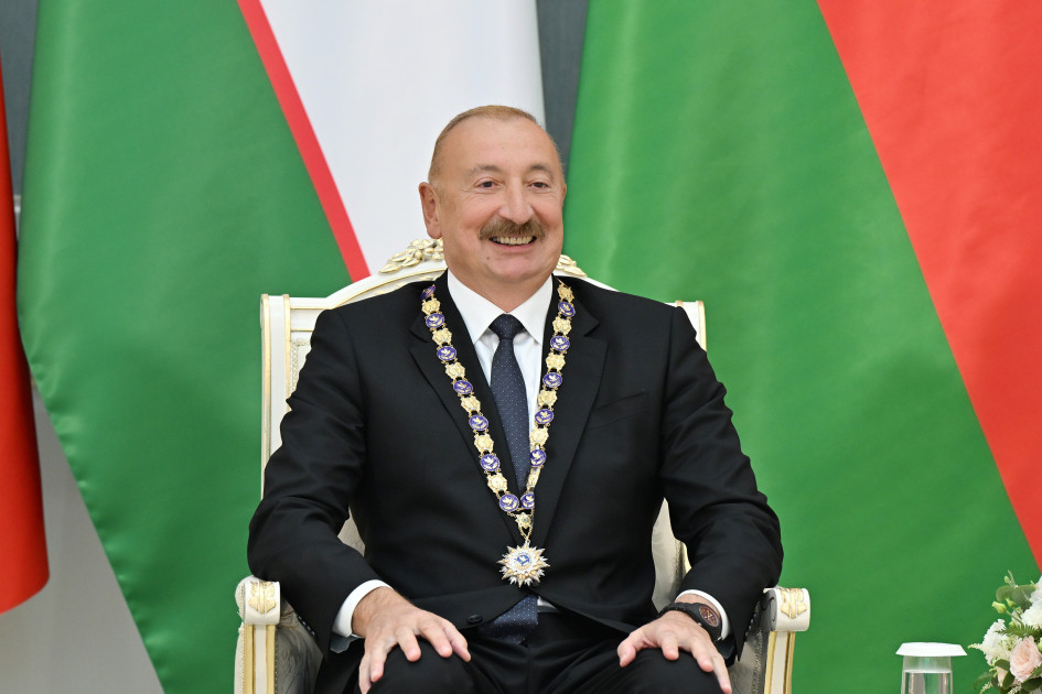 Daşkənddə Azərbaycan və Özbəkistan prezidentlərinin təltifolunma mərasimi keçirilib<font color=red> - FOTOLAR</font>