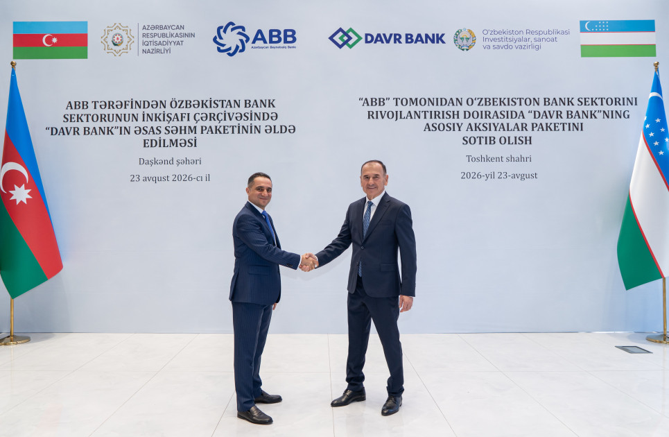 Azərbaycan və Özbəkistan prezidentlərinin iştirakı ilə “ABB Davr” Bank layihəsinin açılışı oldu!<font color=red> - FOTOLAR</font>