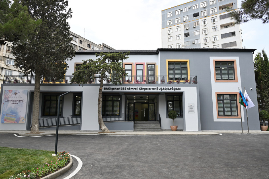 Bakının Nəsimi rayonunda yeni körpələr evi-uşaq bağçası istifadəyə verilib<font color=red> - FOTOLAR</font>