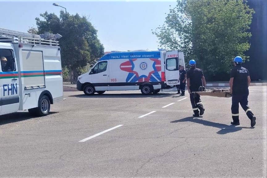 SOCAR Petroleum QSC-nin 23 saylı Naxçıvan Neft Baza Sahəsində nümunəvi obyekt mülki müdafiə məşqi kеçirilib<font color=red> - FOTOLAR</font>