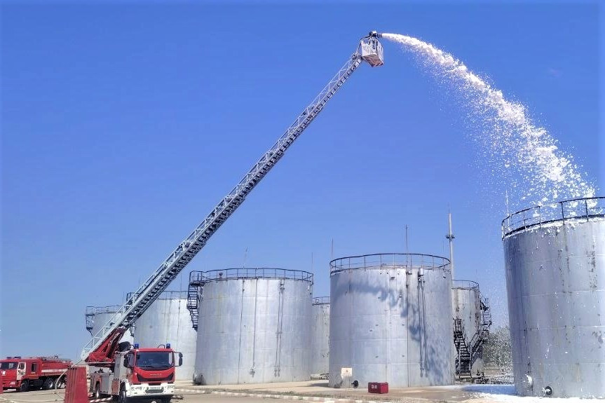 SOCAR Petroleum QSC-nin 23 saylı Naxçıvan Neft Baza Sahəsində nümunəvi obyekt mülki müdafiə məşqi kеçirilib<font color=red> - FOTOLAR</font>