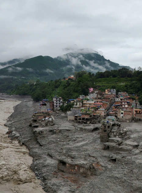 Nepalda dağıdıcı daşqın: Təxminən 1500 nəfər itkin düşüb<font color=red> - FOTOLAR</font>