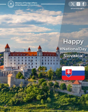 Azərbaycan XİN Slovakiyanı Milli Günü münasibətilə təbrik edib<font color=red> - FOTOLAR</font>