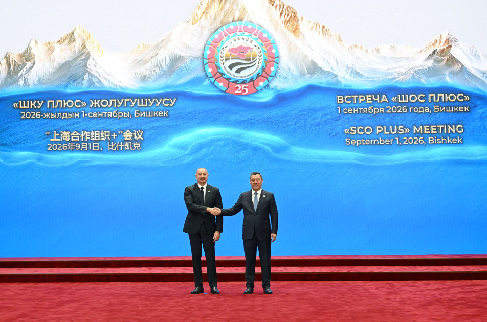 Prezident İlham Əliyev “ŞƏT plyus” formatında görüşdə çıxış edir<font color='red'> - YENİLƏNİB</font><font color=red> - FOTOLAR</font>