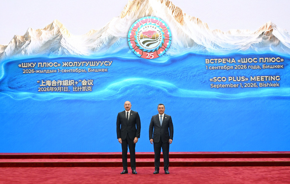 Prezident İlham Əliyev “ŞƏT plyus” formatında görüşdə çıxış edir<font color='red'> - YENİLƏNİB</font><font color=red> - FOTOLAR</font>