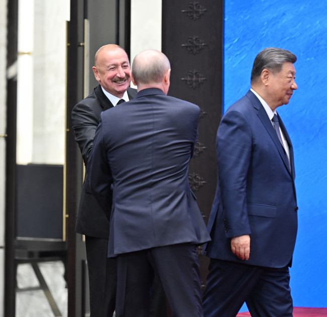 Prezident İlham Əliyev “ŞƏT plyus” formatında görüşdə çıxış edir<font color='red'> - YENİLƏNİB</font><font color=red> - FOTOLAR</font>