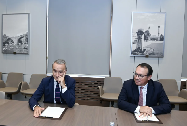 Ceyhun Bayramov ATƏT Parlament Assambleyasının Prezidenti ilə sülh gündəliyini müzakirə edib<font color=red> - FOTOLAR</font>