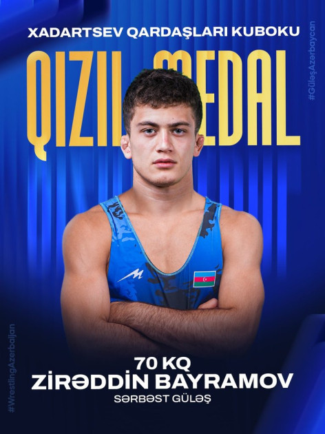 Azərbaycanın sərbəst güləşçiləri Rusiyadakı memorialda 8 medal qazanıblar<font color=red> - FOTOLAR</font>