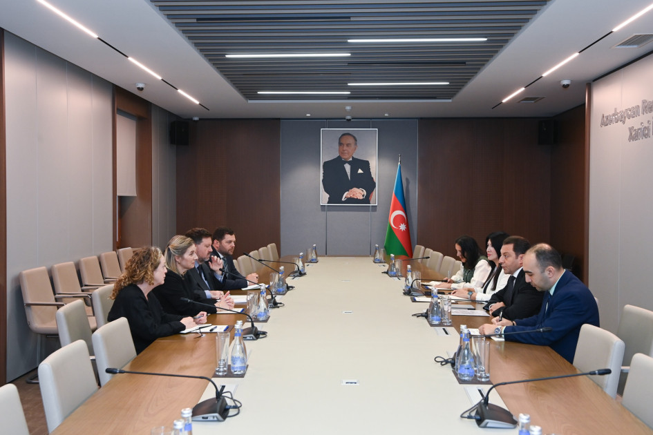 Azərbaycanın xarici işlər nazirinin müavini ABŞ-nin Ermənistandakı müvəqqəti işlər vəkili ilə görüşüb<font color=red> - FOTOLAR</font>