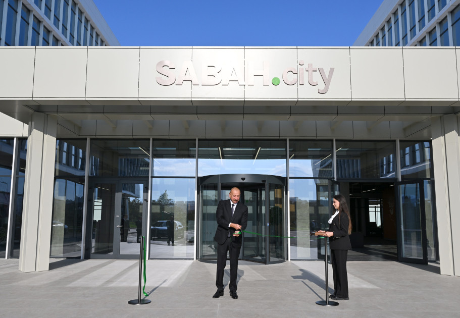 Prezident İlham Əliyev “SABAH.city” innovasiya şəhərciyinin birinci mərhələsinin açılışında iştirak edib<font color=red> - FOTOLAR</font>