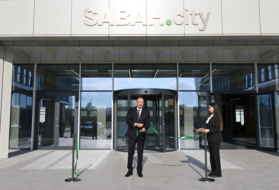 Prezident İlham Əliyev “SABAH.city” innovasiya şəhərciyinin birinci mərhələsinin açılışında iştirak edib<font color=red> - FOTOLAR</font>