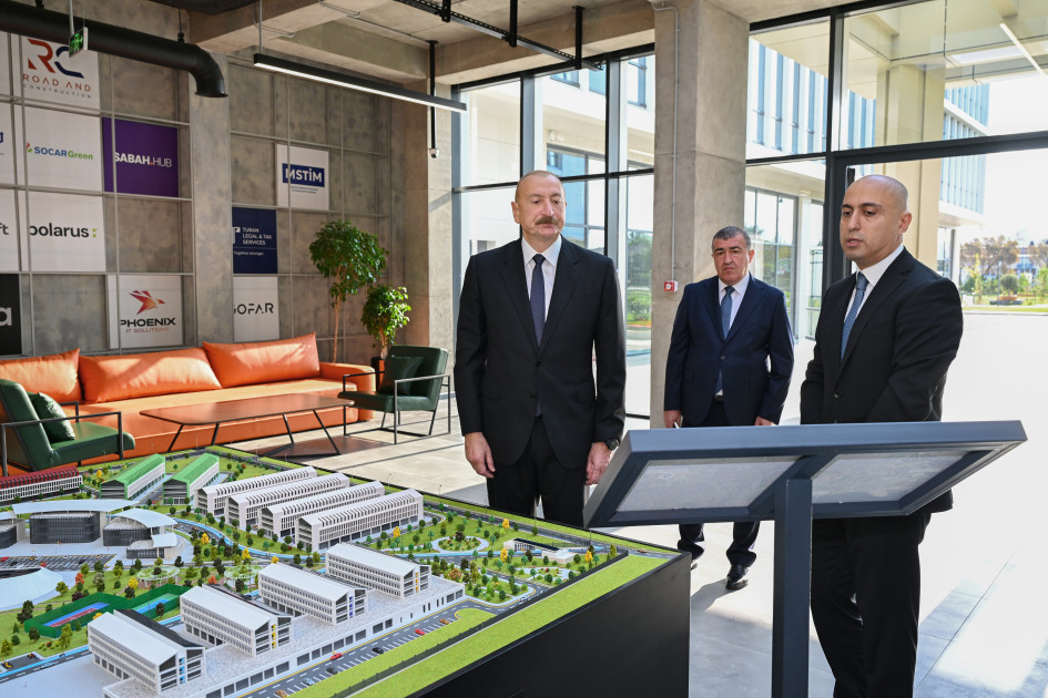 Prezident İlham Əliyev “SABAH.city” innovasiya şəhərciyinin birinci mərhələsinin açılışında iştirak edib<font color=red> - FOTOLAR</font>
