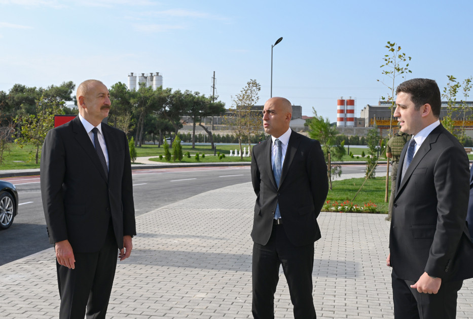 Prezident İlham Əliyev “SABAH.city” innovasiya şəhərciyinin birinci mərhələsinin açılışında iştirak edib<font color=red> - FOTOLAR</font>