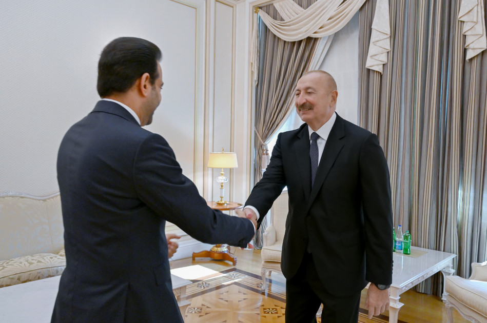 Prezident İlham Əliyev Müsəlman Ağsaqqalları Şurasının baş katibini qəbul edib<font color=red> - FOTOLAR</font>