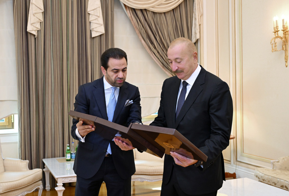 Prezident İlham Əliyev Müsəlman Ağsaqqalları Şurasının baş katibini qəbul edib<font color=red> - FOTOLAR</font>