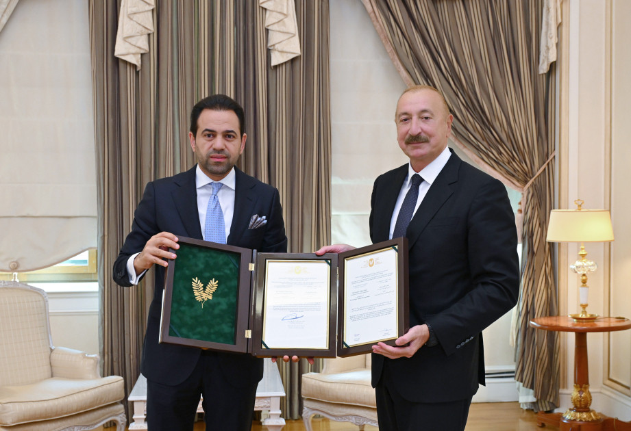 Prezident İlham Əliyev Müsəlman Ağsaqqalları Şurasının baş katibini qəbul edib<font color=red> - FOTOLAR</font>