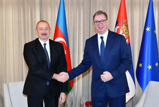 Aleksandar Vuçiç: İlham Əliyevin səfəri zamanı Strateji Tərəfdaşlıq Şurasının ilk iclası münasibətlərdə yeni səhifə açıb<font color=red> - FOTOLAR</font>