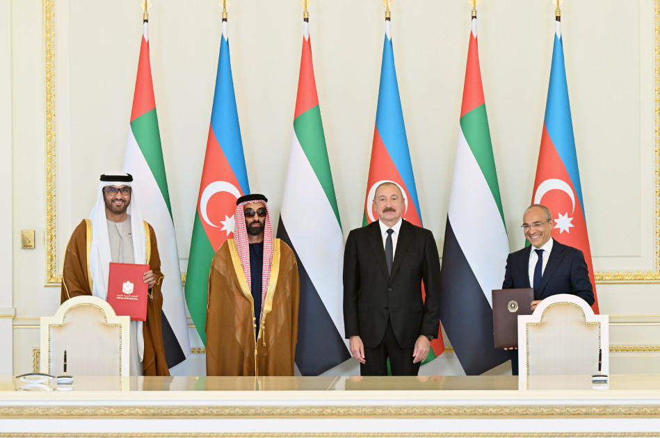 Prezident İlham Əliyev Birləşmiş Ərəb Əmirliklərinin milli təhlükəsizlik müşavirini qəbul edib<font color=red> - FOTOLAR</font>
