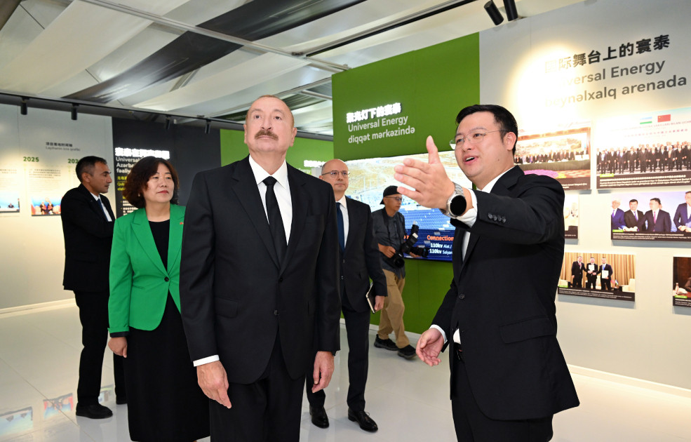 Prezident İlham Əliyev “Qobustan” Günəş Elektrik Stansiyasının açılışında iştirak edib<font color=red> - FOTOLAR</font>