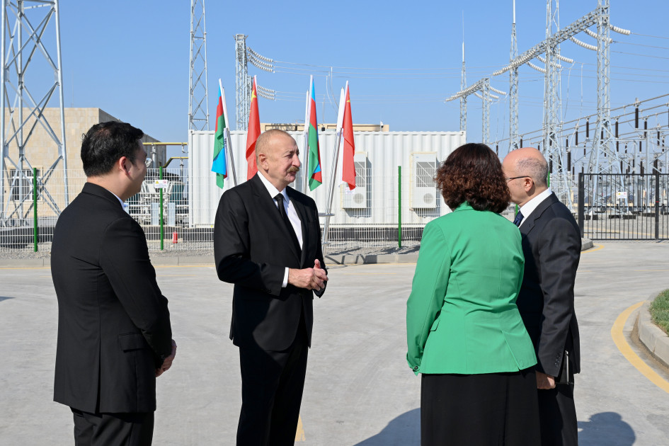 Prezident İlham Əliyev “Qobustan” Günəş Elektrik Stansiyasının açılışında iştirak edib<font color=red> - FOTOLAR</font>