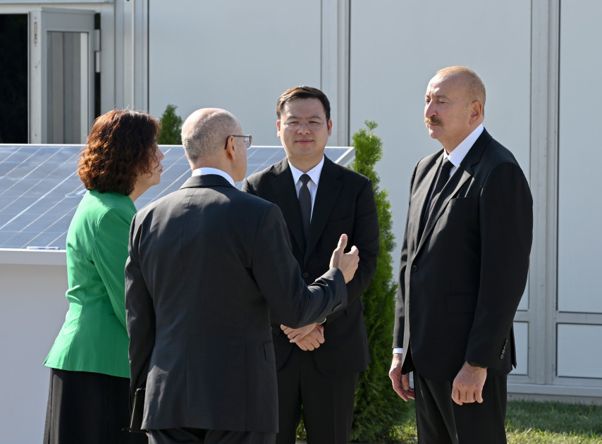 Prezident İlham Əliyev “Qobustan” Günəş Elektrik Stansiyasının açılışında iştirak edib<font color=red> - FOTOLAR</font>