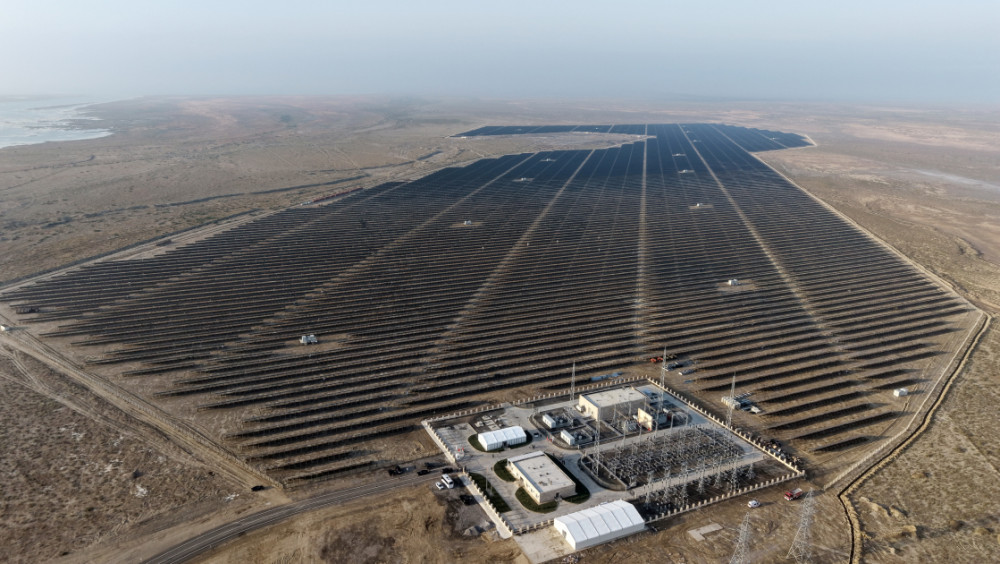 Prezident İlham Əliyev “Qobustan” Günəş Elektrik Stansiyasının açılışında iştirak edib<font color=red> - FOTOLAR</font>