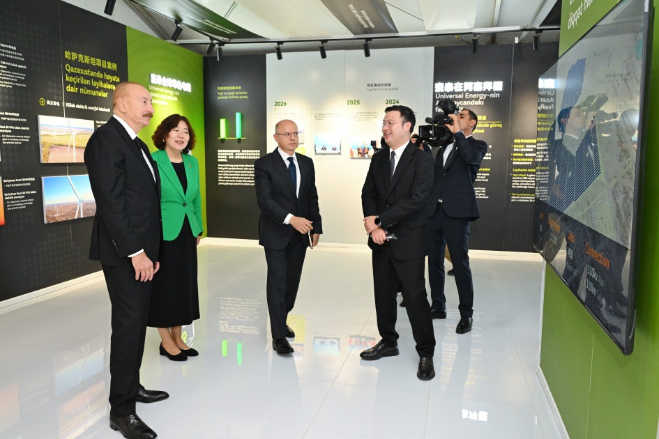 Prezident İlham Əliyev “Qobustan” Günəş Elektrik Stansiyasının açılışında iştirak edib<font color=red> - FOTOLAR</font>