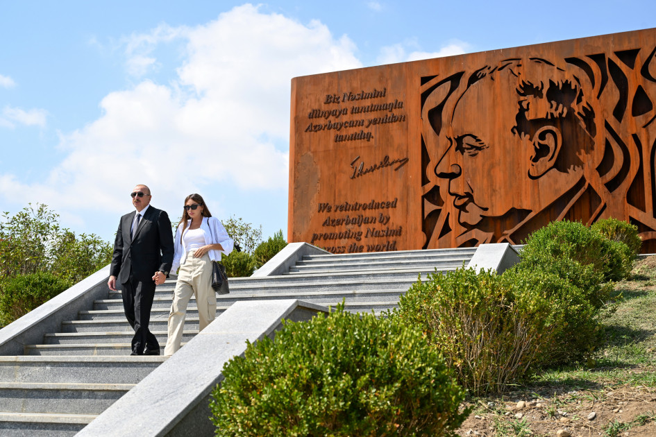 Prezident İlham Əliyev Şamaxıda “Nəsimi Bağları” kompleksi ilə tanış olub<font color=red> - FOTOLAR</font>