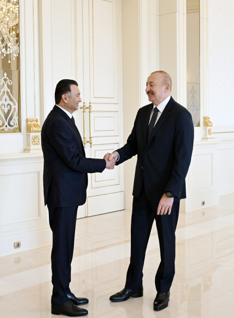Azərbaycan Prezidenti İlham Əliyev Tacikistanın Baş nazirini qəbul edib<font color=red> - FOTOLAR</font>