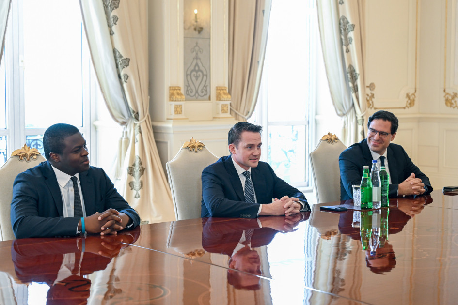 Prezident İlham Əliyev “Brookfield Asset Management” şirkətinin baş icraçı direktorunu qəbul edib<font color=red> - FOTOLAR</font>
