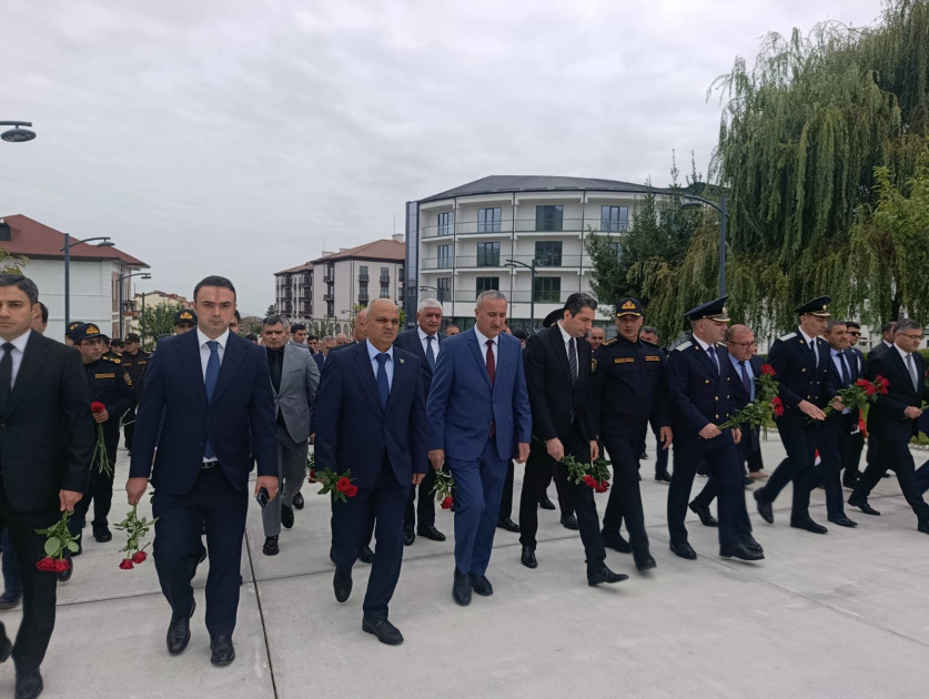 Xankəndidə Zəfər parkına yürüş olub <font color=red> - FOTOLAR</font>