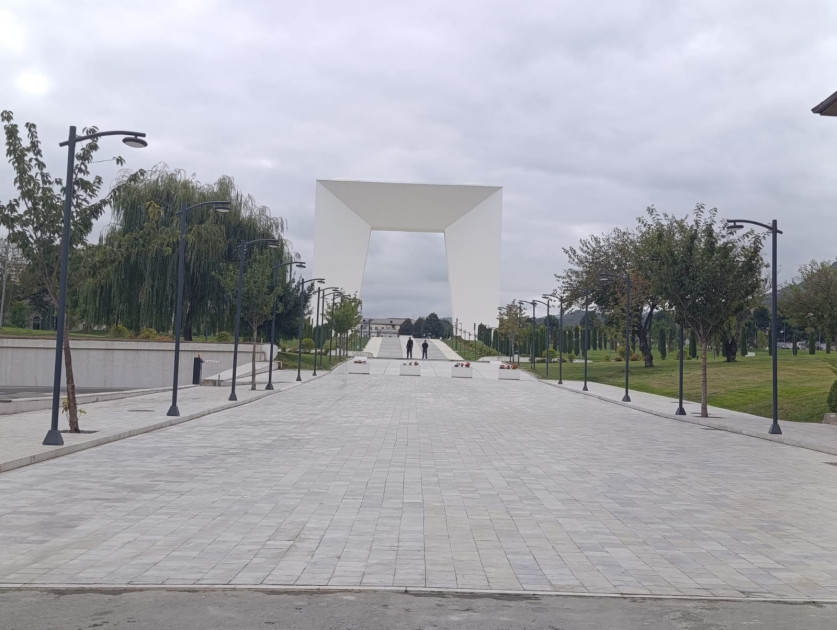 Xankəndidə Zəfər parkına yürüş olub <font color=red> - FOTOLAR</font>