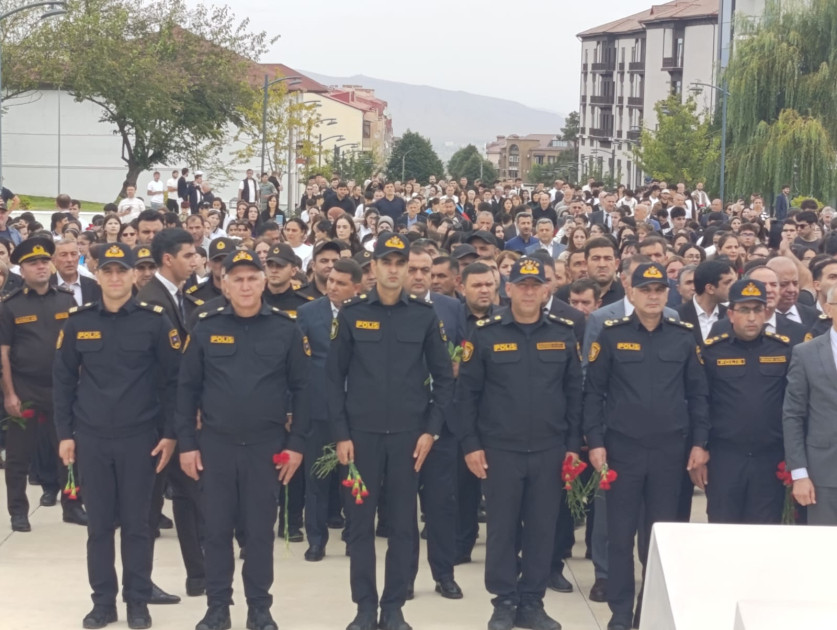 Xankəndidə Zəfər parkına yürüş olub <font color=red> - FOTOLAR</font>