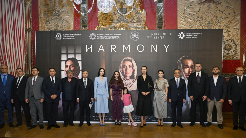 Romada “Harmoniya” sənədli filminin təqdimatı olub<font color=red> - FOTOLAR</font>