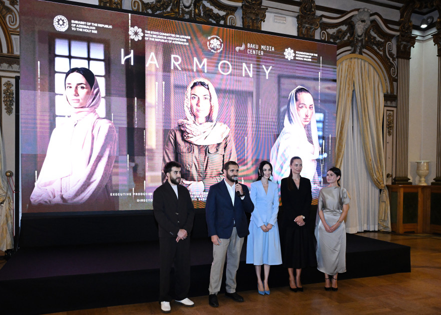 Romada “Harmoniya” sənədli filminin təqdimatı olub<font color=red> - FOTOLAR</font>