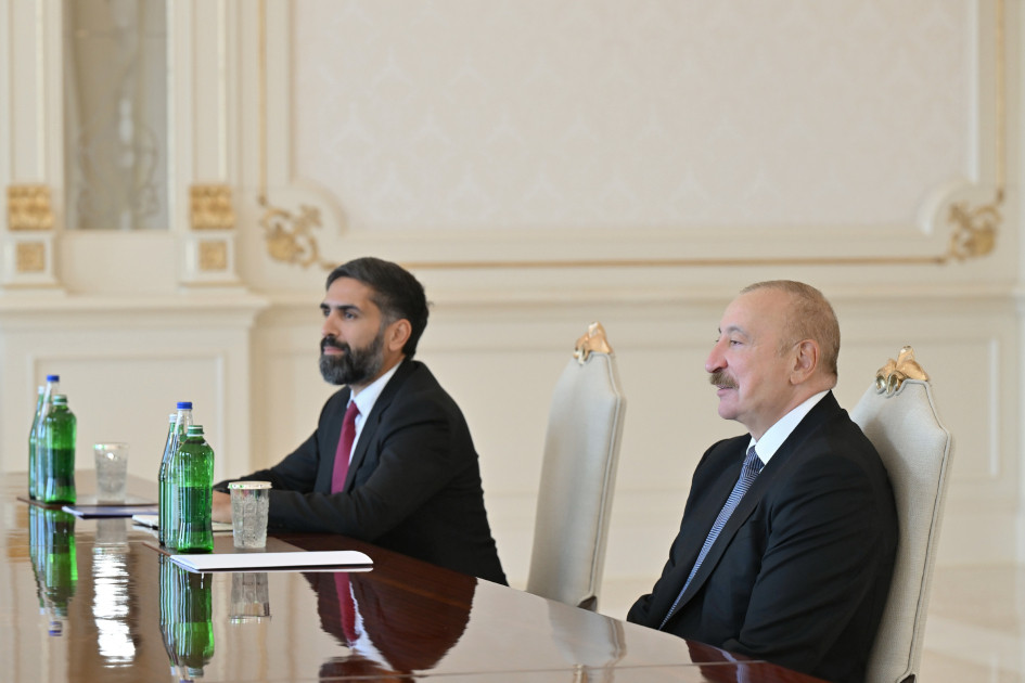 Prezident İlham Əliyev FIFA-nın prezidentini qəbul edib<font color=red> - FOTOLAR</font>