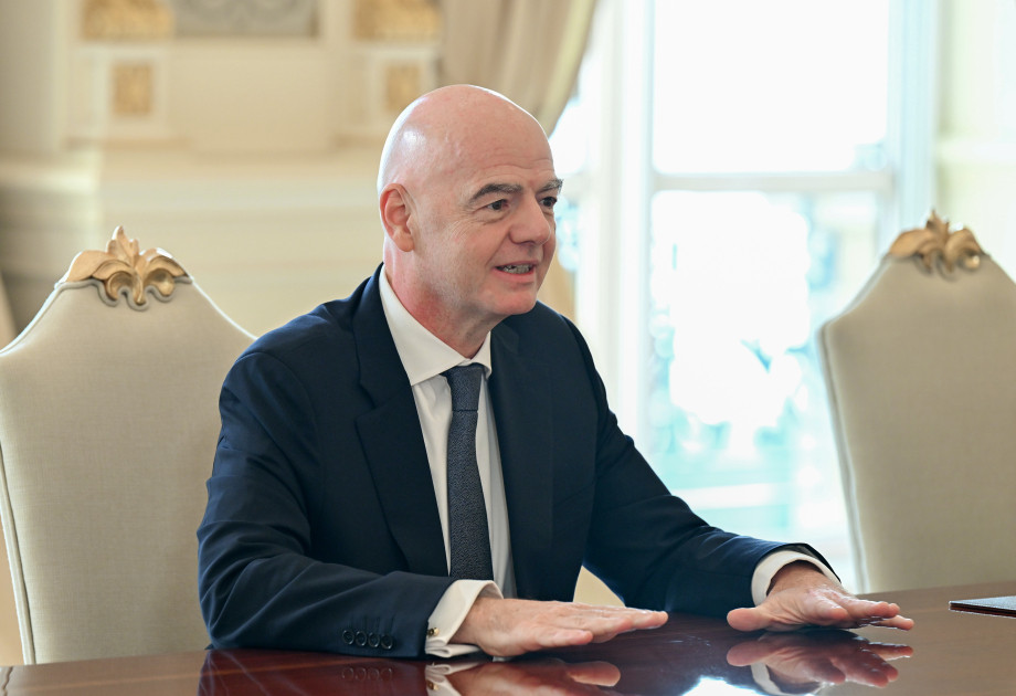 Prezident İlham Əliyev FIFA-nın prezidentini qəbul edib<font color=red> - FOTOLAR</font>