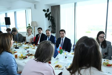 Hikmət Hacıyev: Aİ-Azərbaycan tərəfdaşlığı strateji əhəmiyyət daşıyır <font color=red> - FOTOLAR</font>