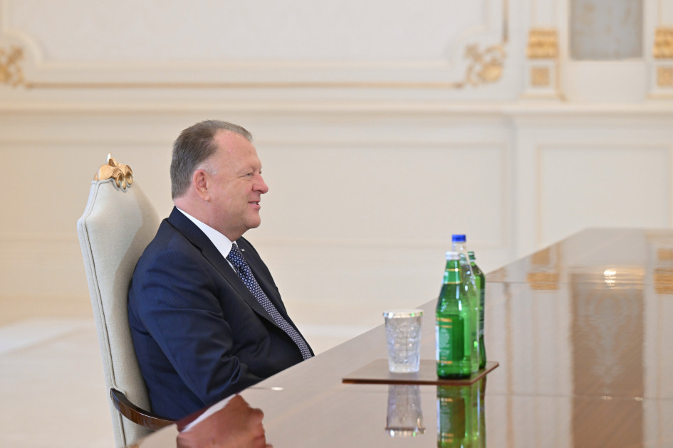 Prezident İlham Əliyev Beynəlxalq Cüdo Federasiyasının prezidentini qəbul edib<font color=red> - FOTOLAR</font>